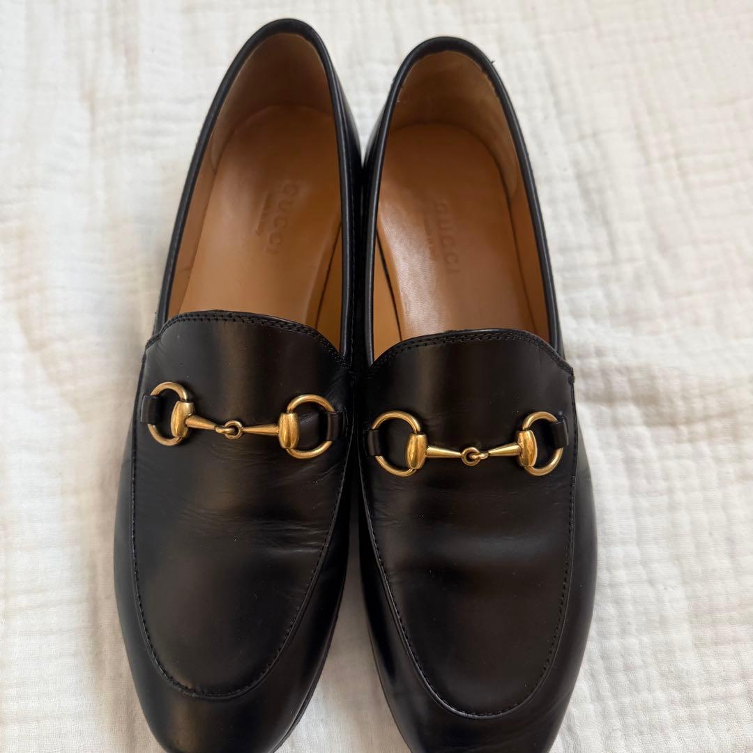 極美品☆GUCCI/ヨルダーン/ホースビットローファー/35