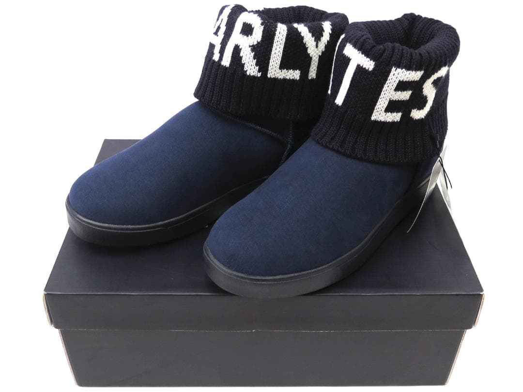 展示品●パーリーゲイツ●ヌバック×リブニット　ゴルフショートブーツ　23.5cm