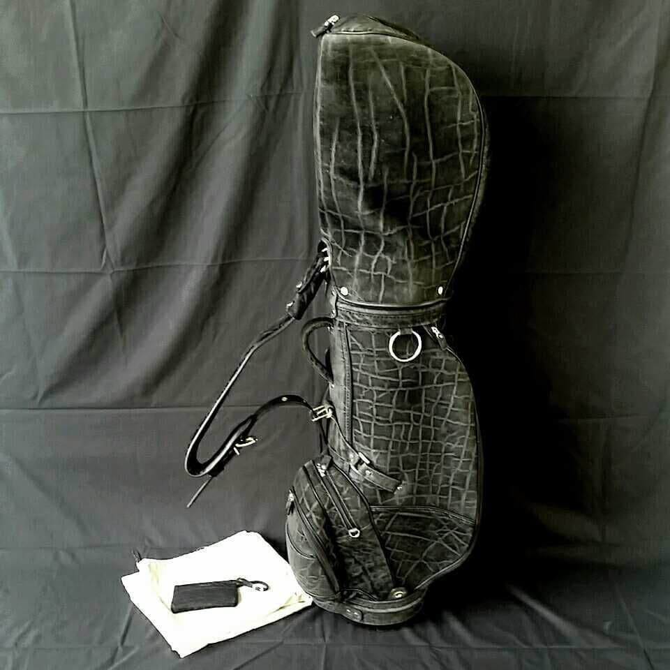 最高級 日本製 JRA 認定 総 エレファント ゴルフ キャディバッグ ブラック