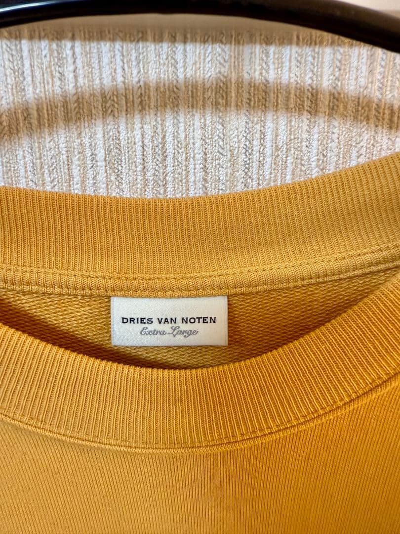 DRIES VAN NOTEN マスタード スウェット XLサイズ