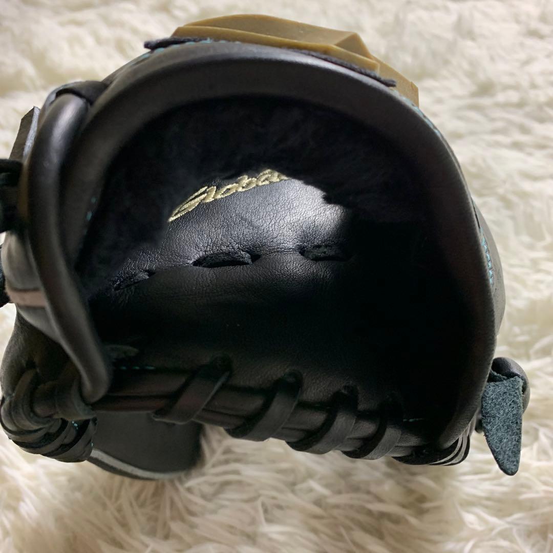 美品■ミズノ グローブ クラブ ブラック 軟式用 ゴールデンエリート