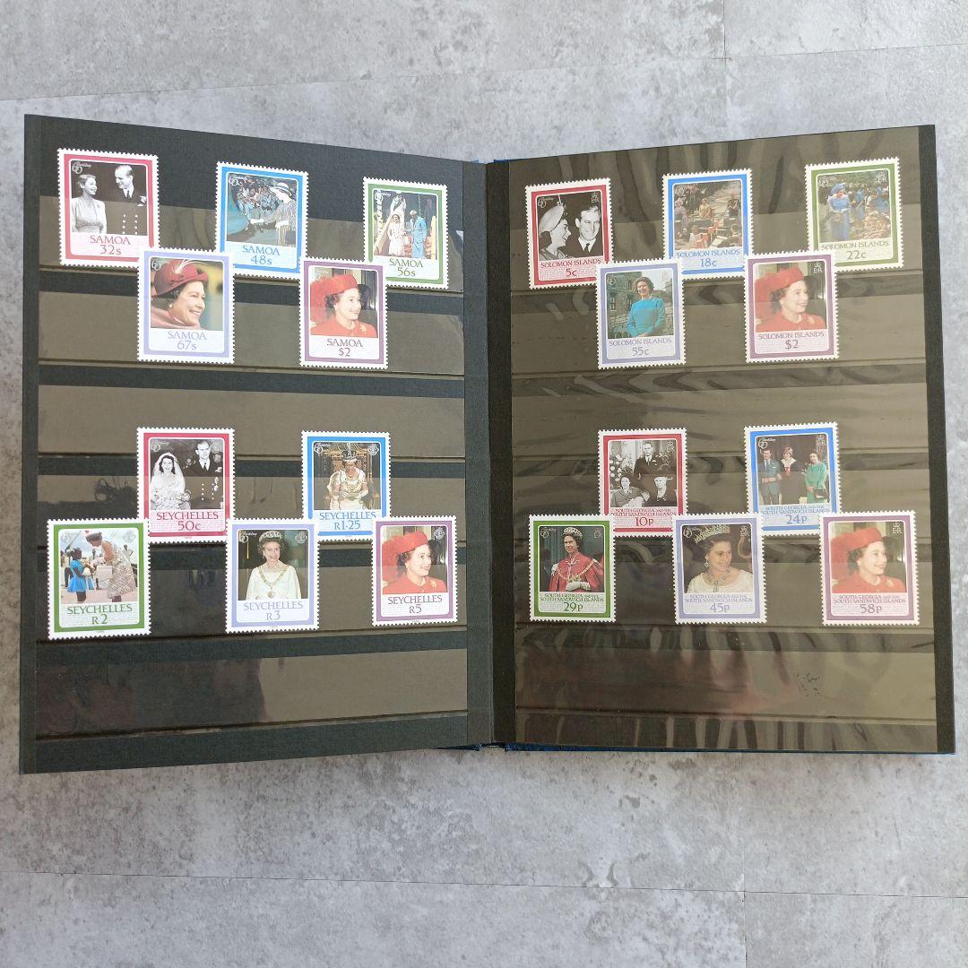 希少【海外記念切手】エリザベス女王誕生60年オムニバスコレクション　限定品