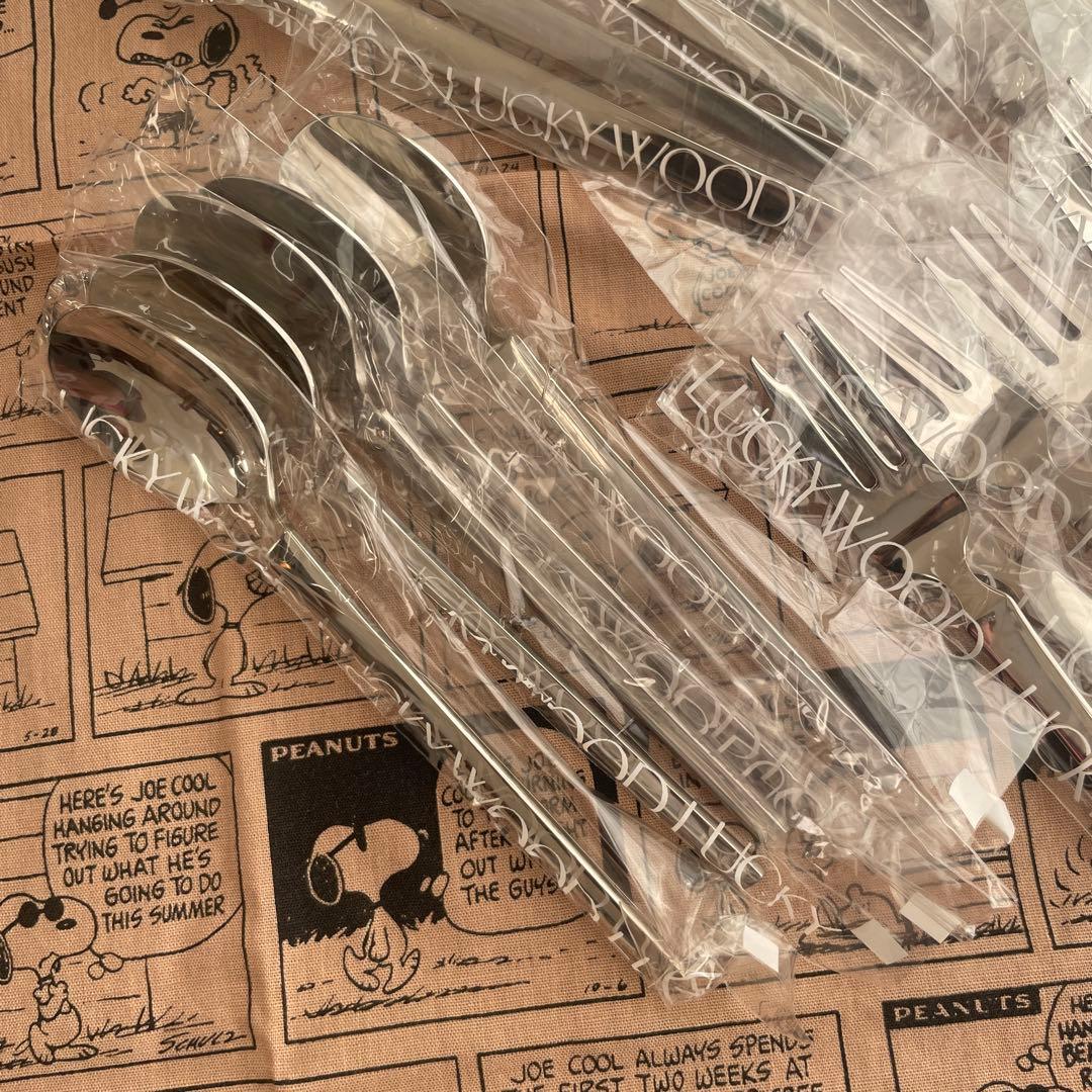【新品未使用】ラッキーウッド　スカンジナビア　18-12ステンレス　30本セット