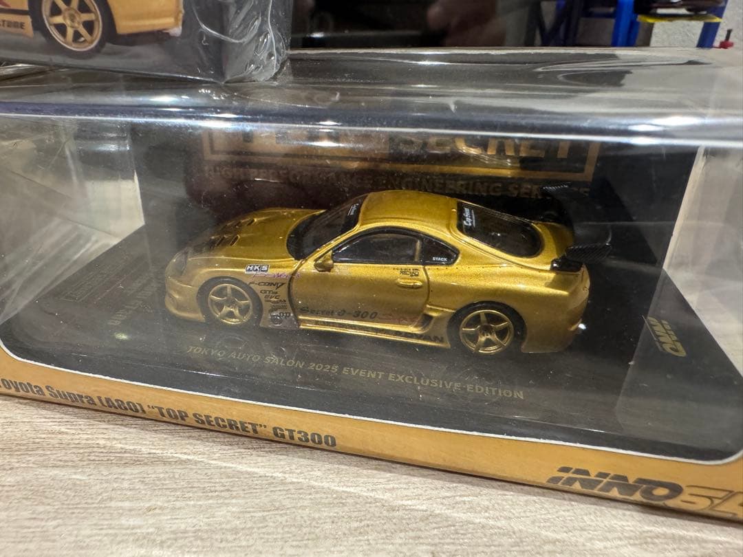 オートサロン　inno64 mini GT 80 スープラ　R34 ミニカー
