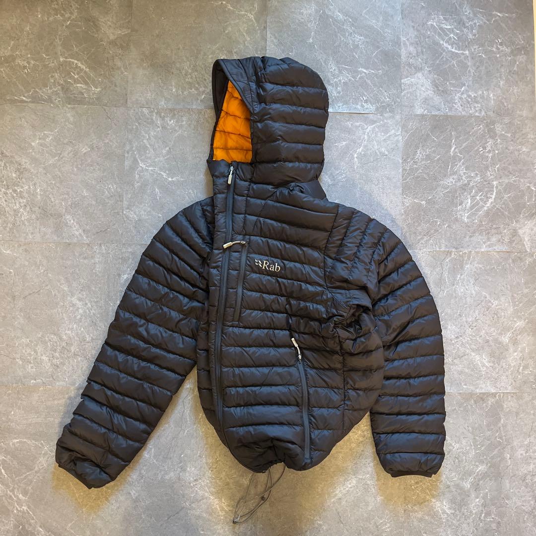 【専用❗️】極暖！Rab ダウンジャケット　グレー　オレンジ　L 超希少❗️