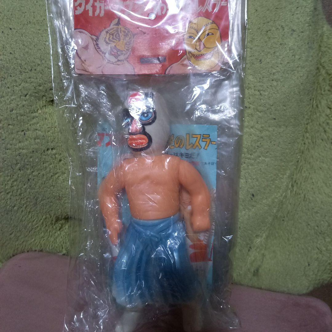わるもののレスラー フィギュア、中島製作所当時物、ミスター神風ソフビ