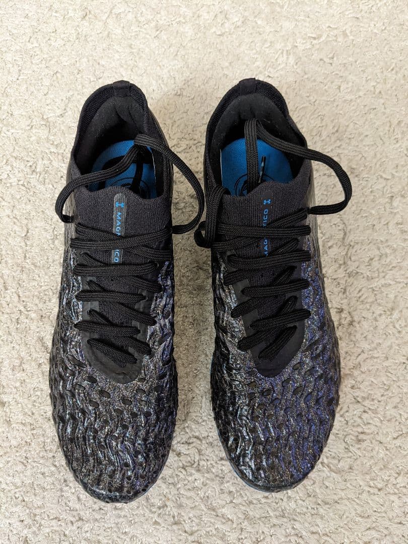 Under Armour スパイクシューズ 黒/青