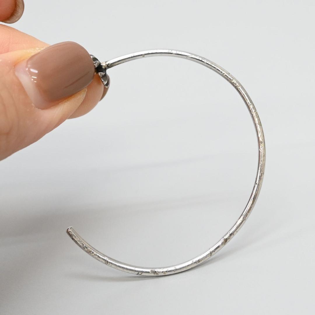 ■ □ 47080★年 クロムハーツ CHプラス フープピアス シルバー925