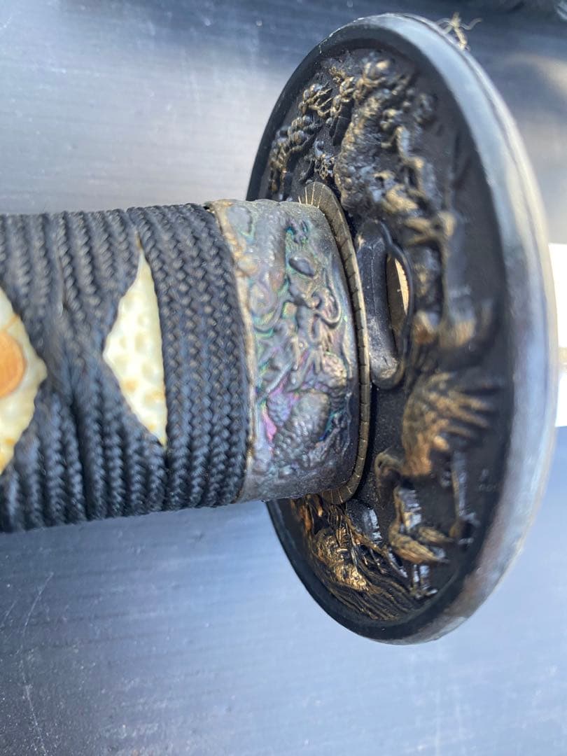 【鞘希少柄‼️】日本刀模造刀　大刀小刀台座セット