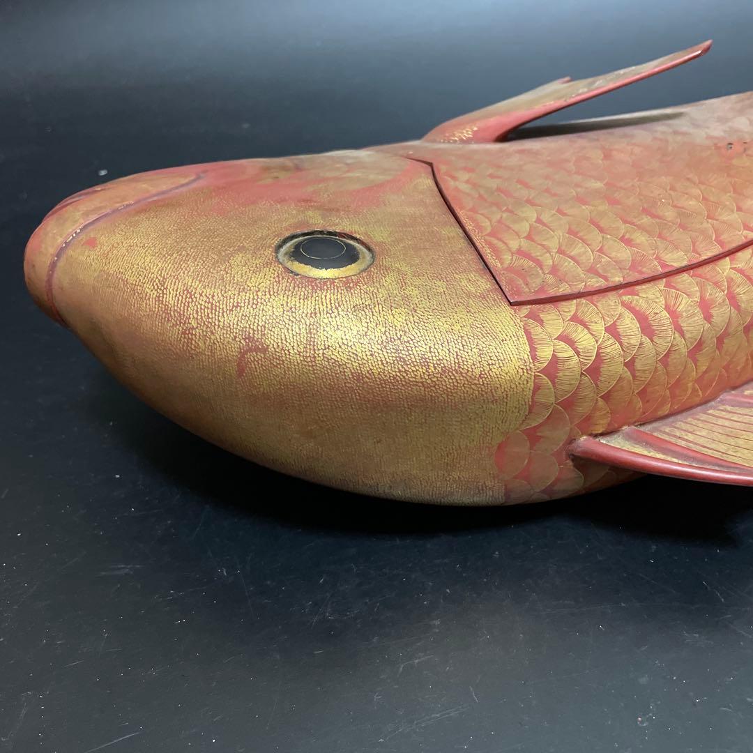 時代物　特大　木製　鯛菓子器　刺身盛り