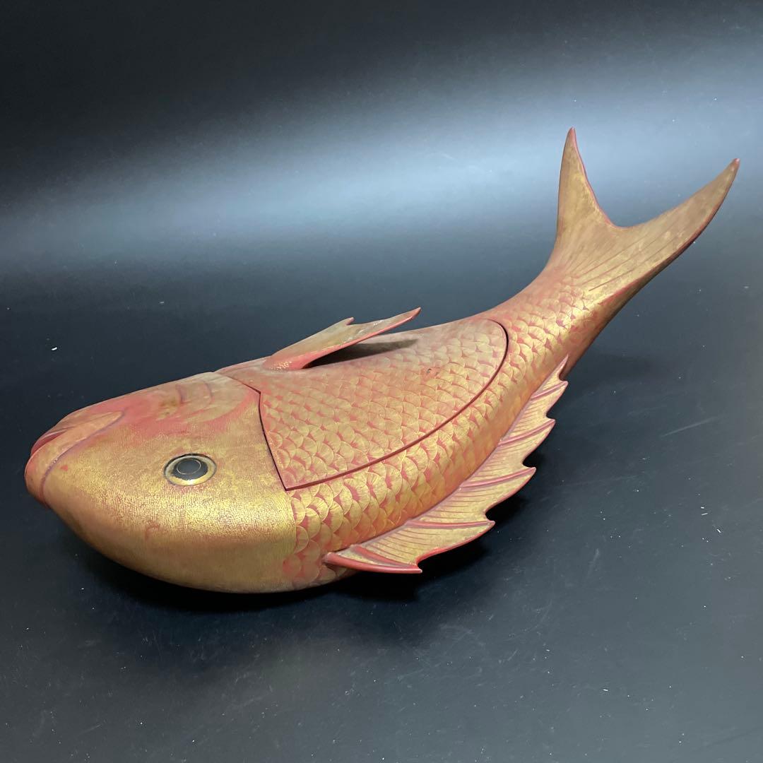 時代物　特大　木製　鯛菓子器　刺身盛り