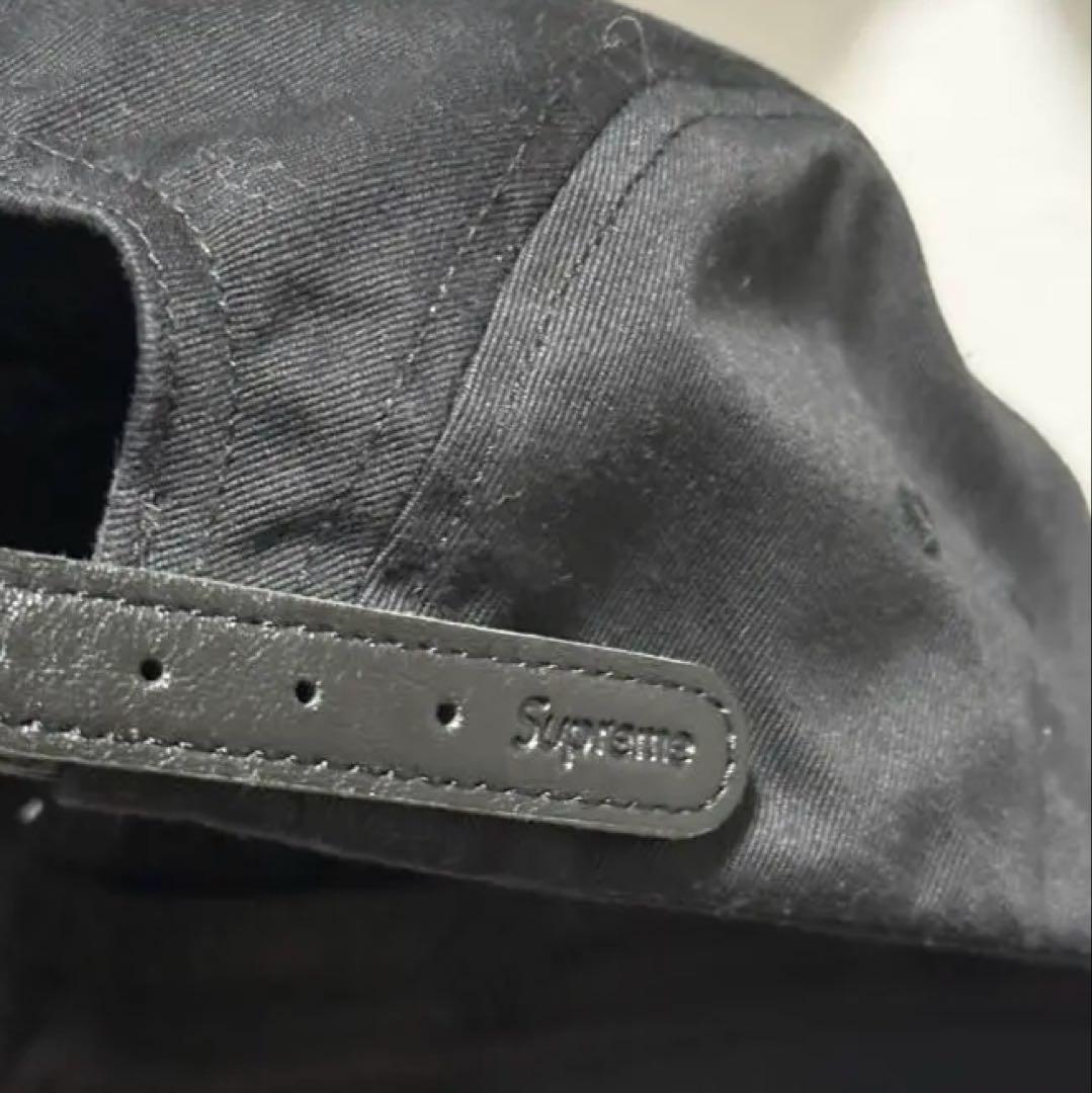 Supreme washed chino twill camp cap ブラック