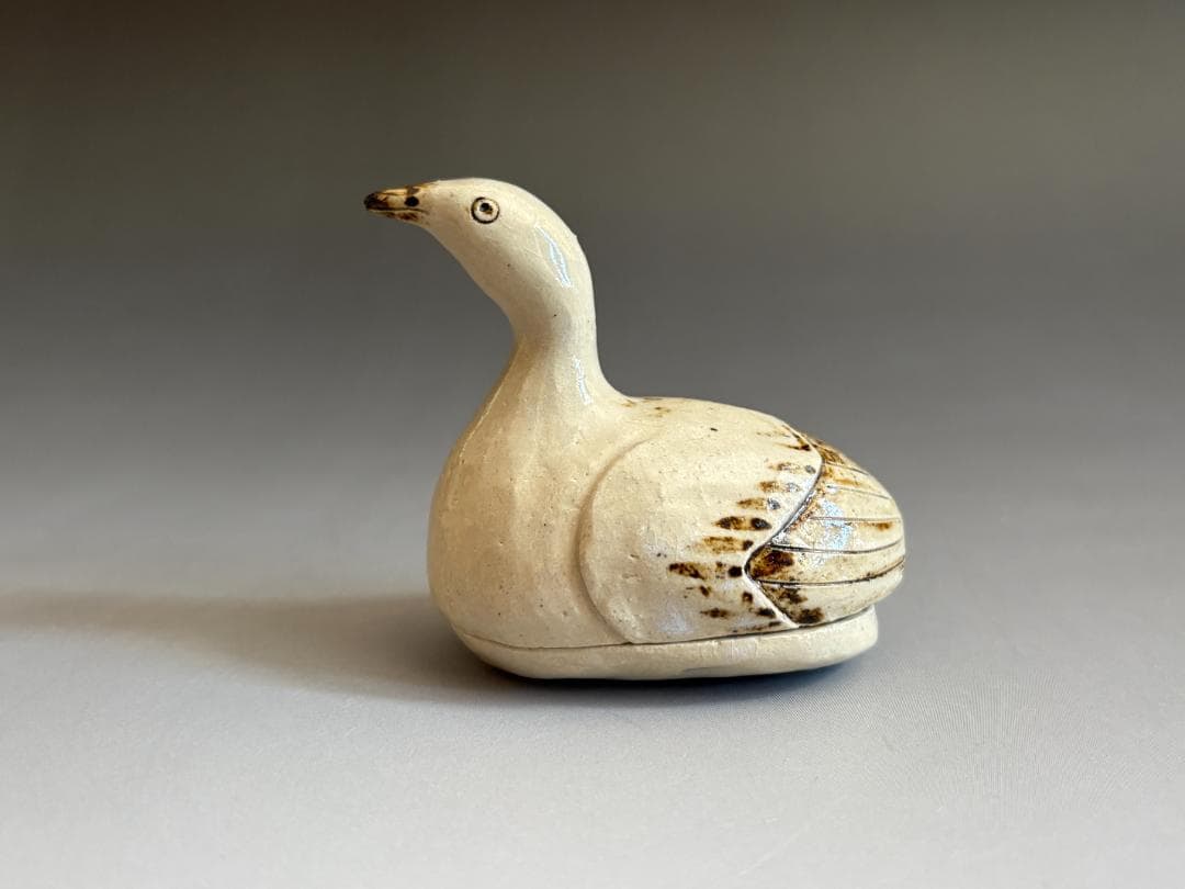 加藤芳右衛門　雁　香合　久田宗也　尋牛斎書付　茶道具　表千家