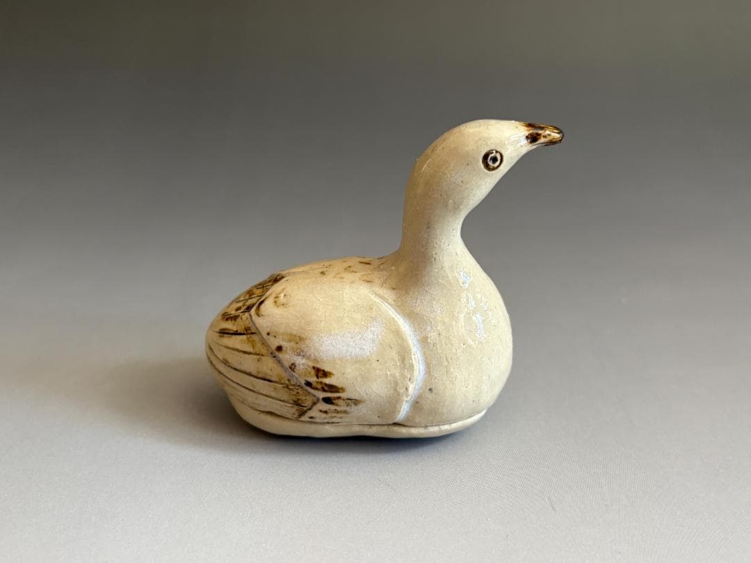 加藤芳右衛門　雁　香合　久田宗也　尋牛斎書付　茶道具　表千家