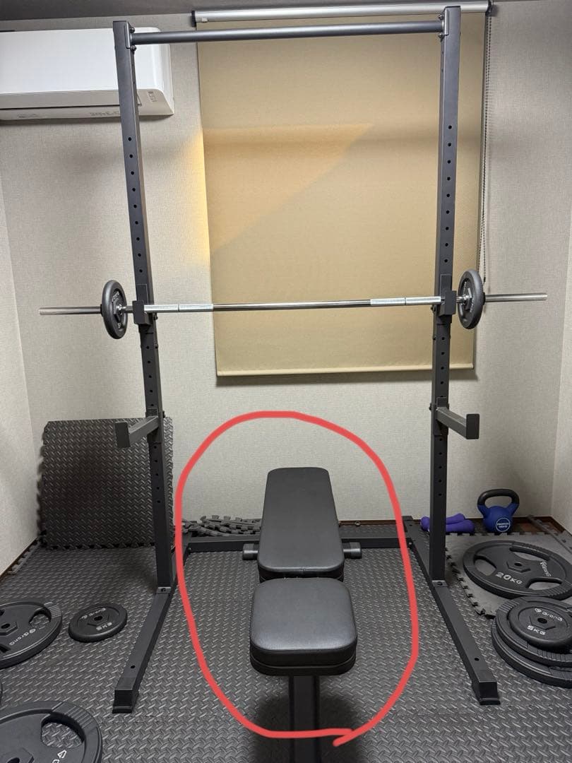 トレーニングベンチ 黒　高重量・角度調整◎