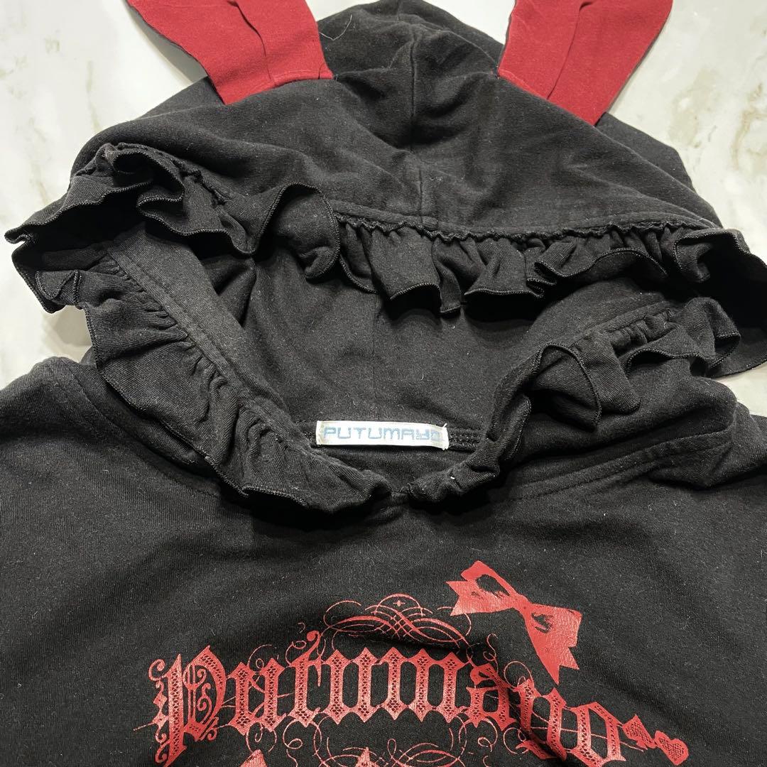 PUTUMAYO♡プトマヨ　希少　フード付きうさ耳ミニワンピ　パンク　ゴシック