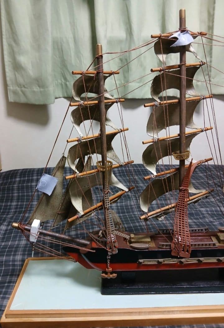 THE BONHOMME RICHARD 帆船 模型 ガラスケース付き