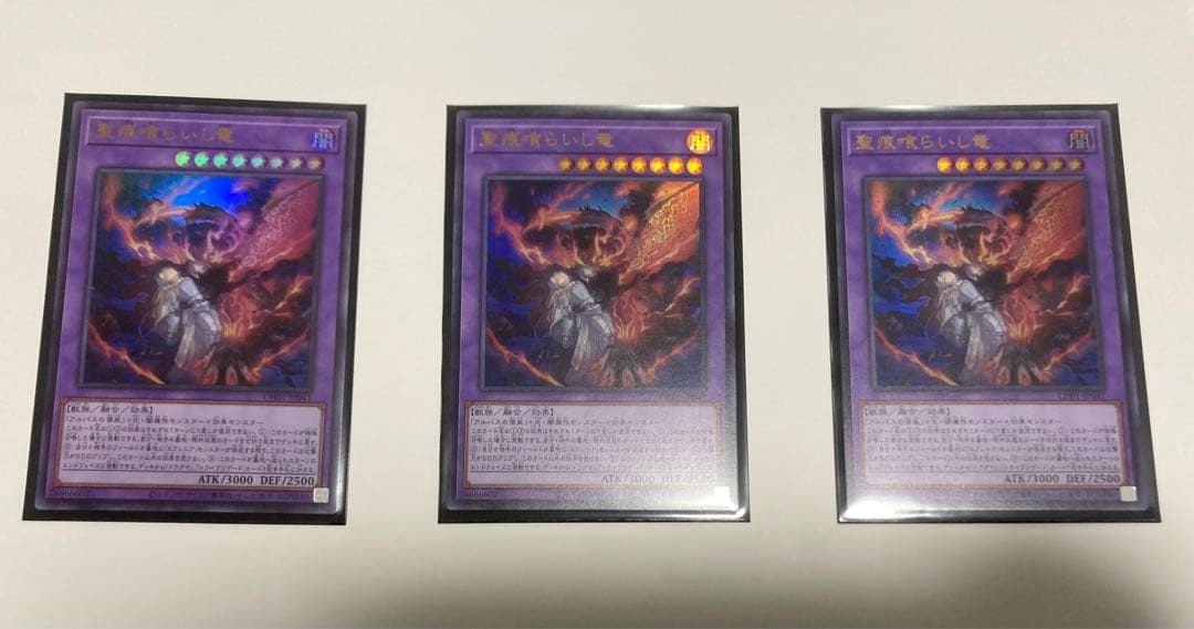 遊戯王The Fallen ＆ The Virtuous ・聖痕喰らいし竜 3枚