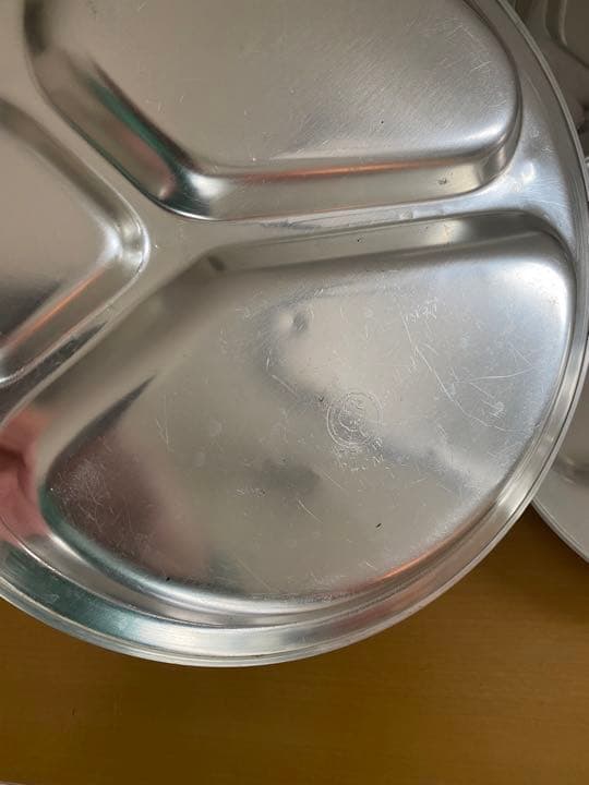 ビンテージ　アルミプレート　ヒヨコマーク