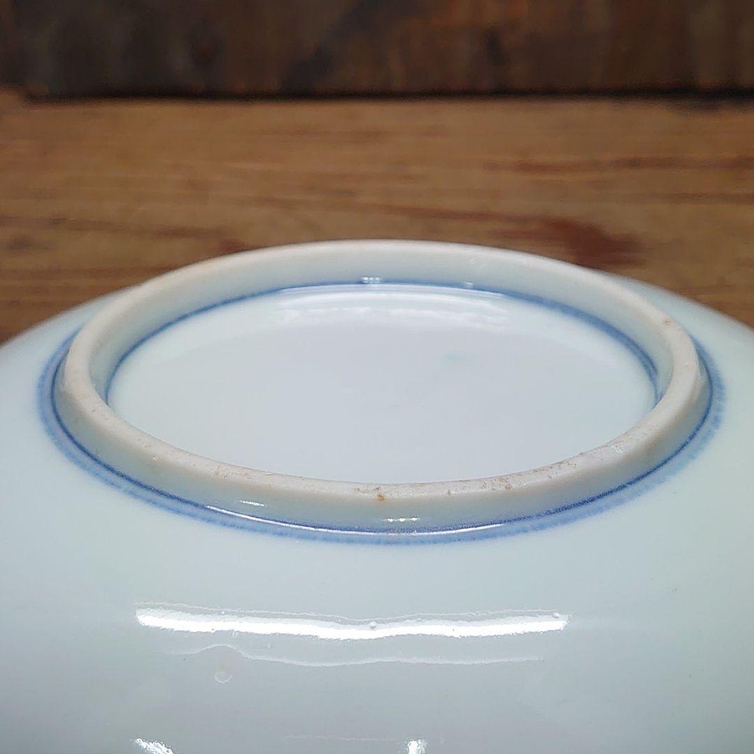 昔のお皿3枚セット 「Aけ2 レトロ 鶴 印判 明治 大正 昭和 江戸骨董」