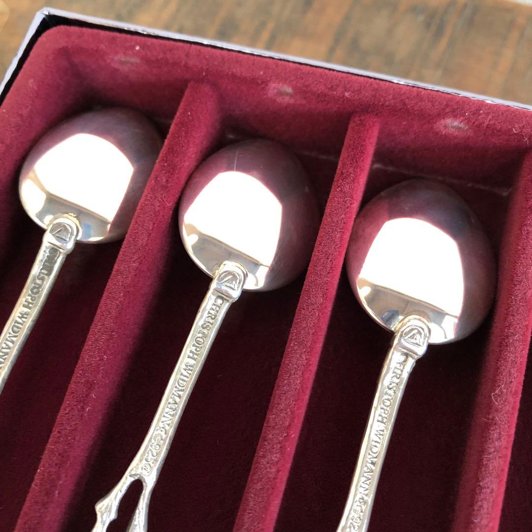 クリストフウィドマン　ヒルデスハイムローズ　スプーン6客　925シルバー　純銀