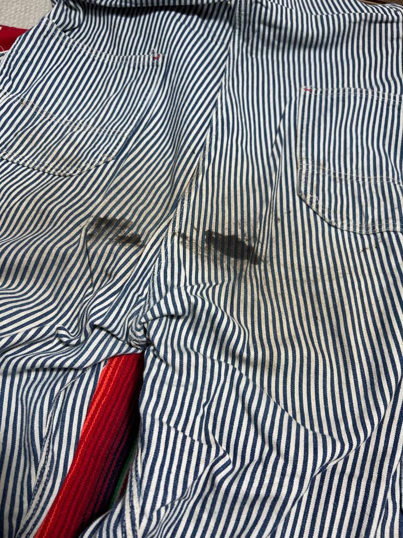 と*ん様 1940s ヴィンテージオーバーオール　ヒッコリー　ダブルニー　エプロ