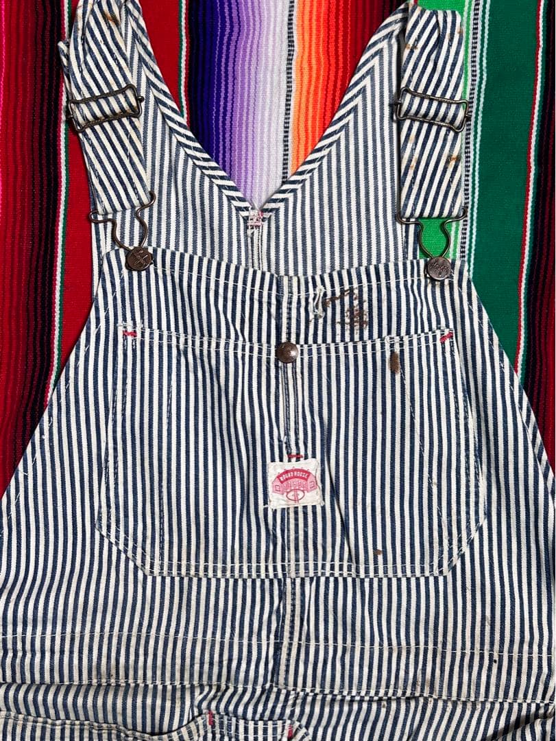 と*ん様 1940s ヴィンテージオーバーオール　ヒッコリー　ダブルニー　エプロ