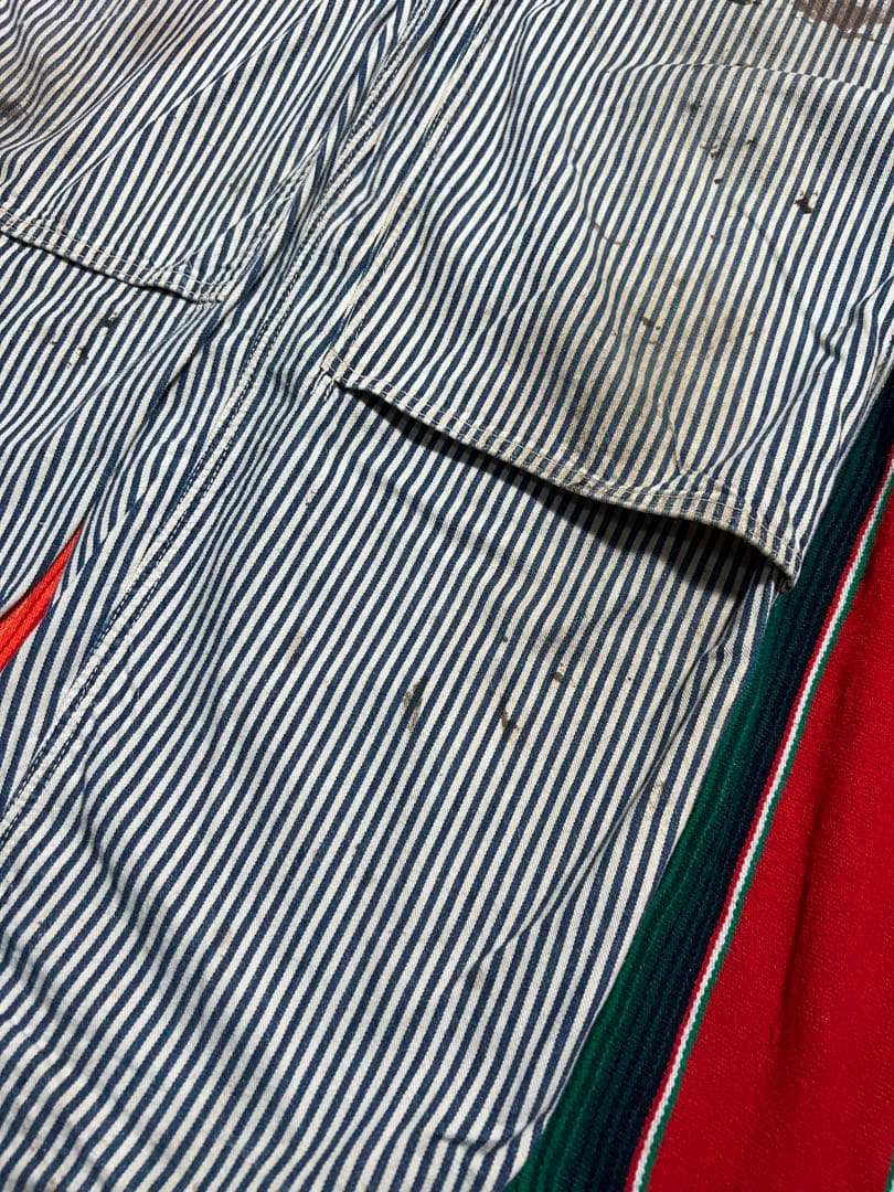 と*ん様 1940s ヴィンテージオーバーオール　ヒッコリー　ダブルニー　エプロ