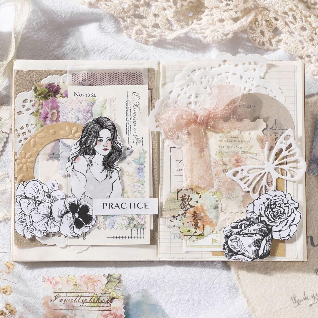 花墨染シリーズ　コラージュ素材パック　6種　180枚セット