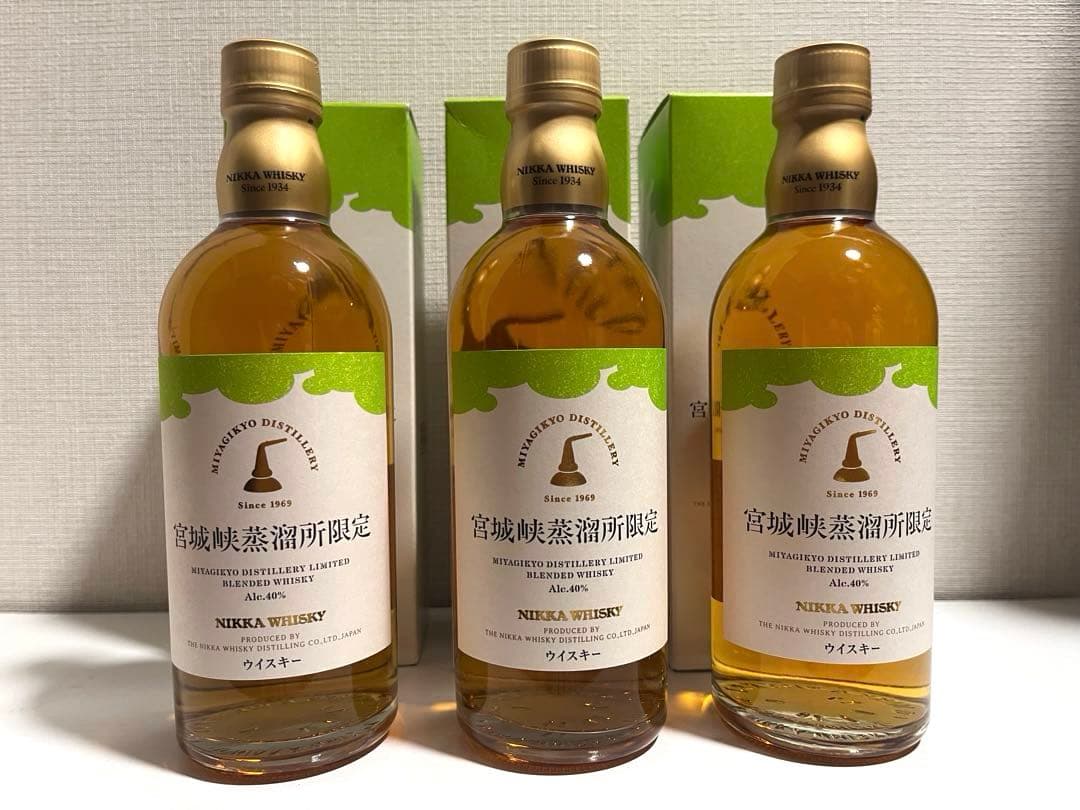 NIKKA 宮城峡蒸溜所限定 3本セット　ブレンデッド　ウイスキー　500ml