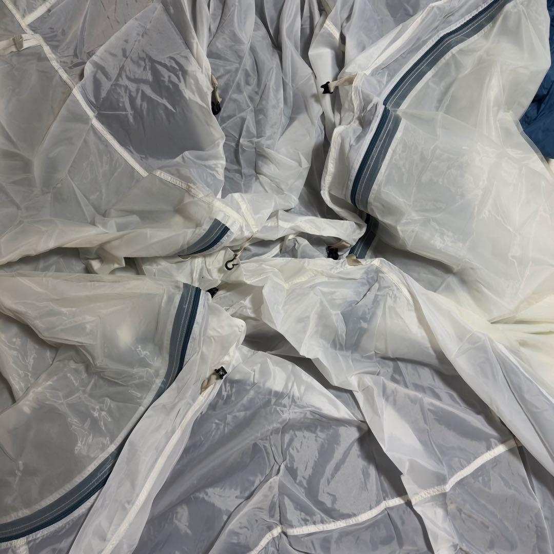 人気モンベル　クロノスキャビン2型テント　ブルー　グランドシート付