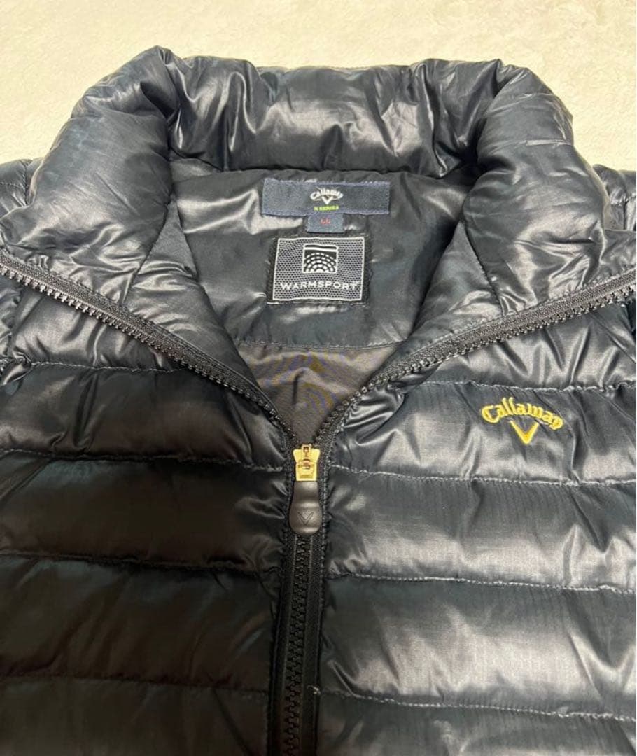 callaway ダウンジャケット2way 大きいサイズ　ゴルフウェア　黒