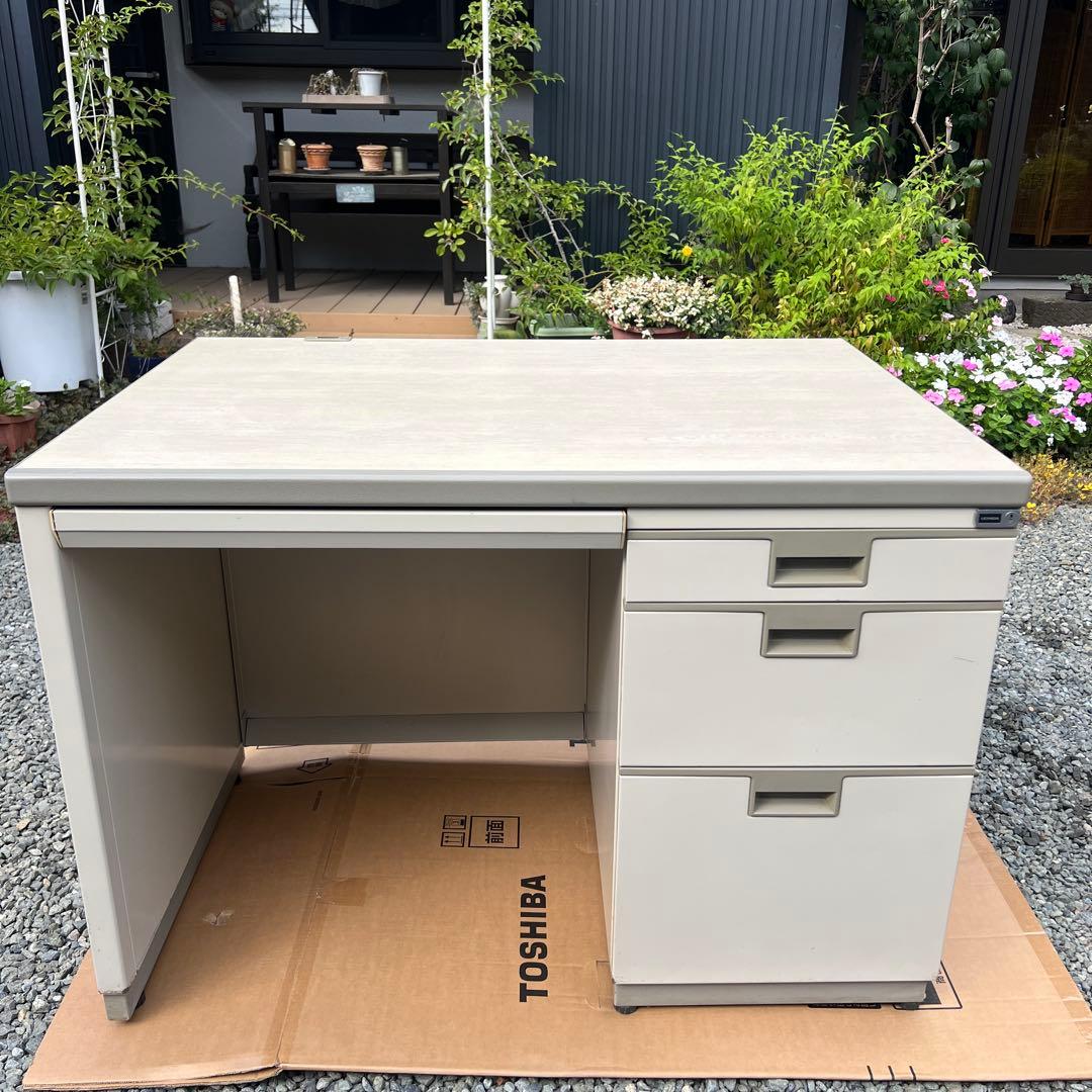 UCHIDA ウチダ 片袖 オフィスデスク内田洋行 パソコンデスク3段袖 事務机