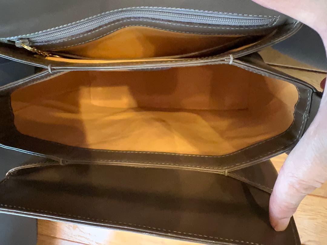 GUCCI グッチ ヴィンテージ バンブー ターンロックバッグ マロンブラウン