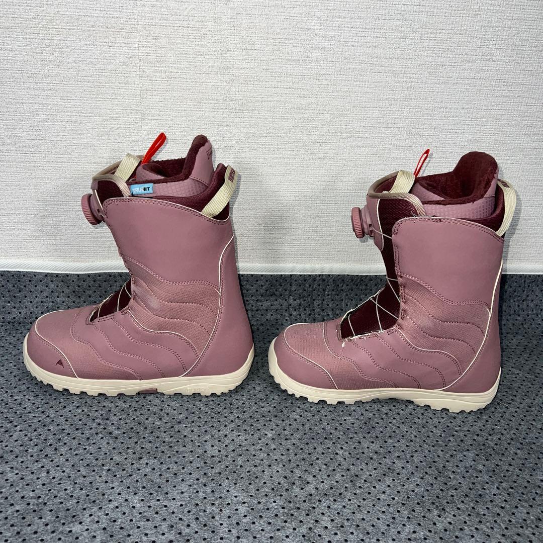 7-8回使用 24.5cm BURTON MINT BOAピンクブーツ