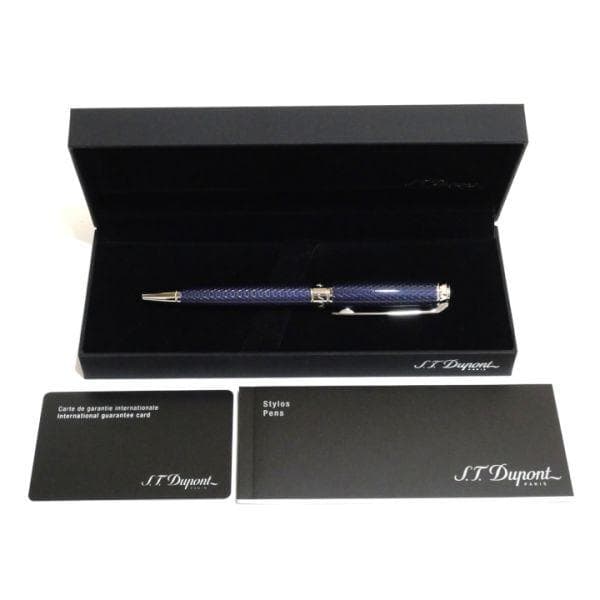 デュポン S.T.Dupont 415104M ギヨシェ ブルー ボールペン