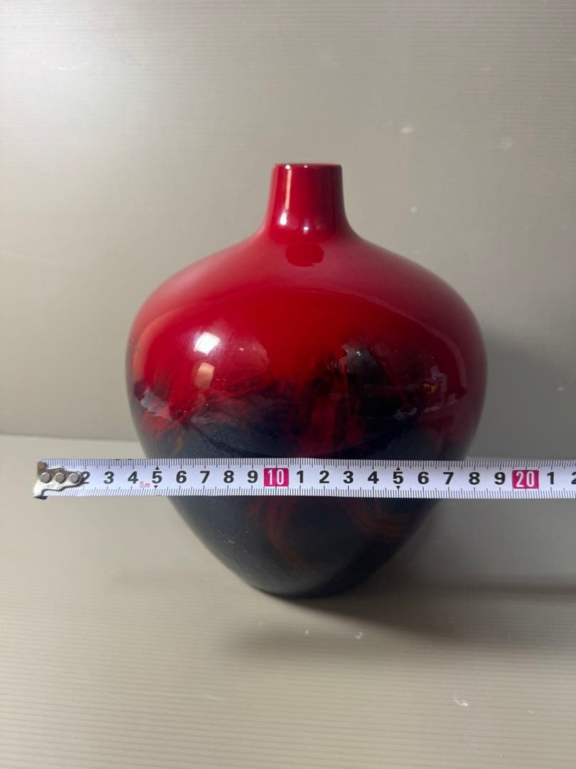 2319 ロイヤルドルトン ルージュフランベ フラワーベース 花瓶