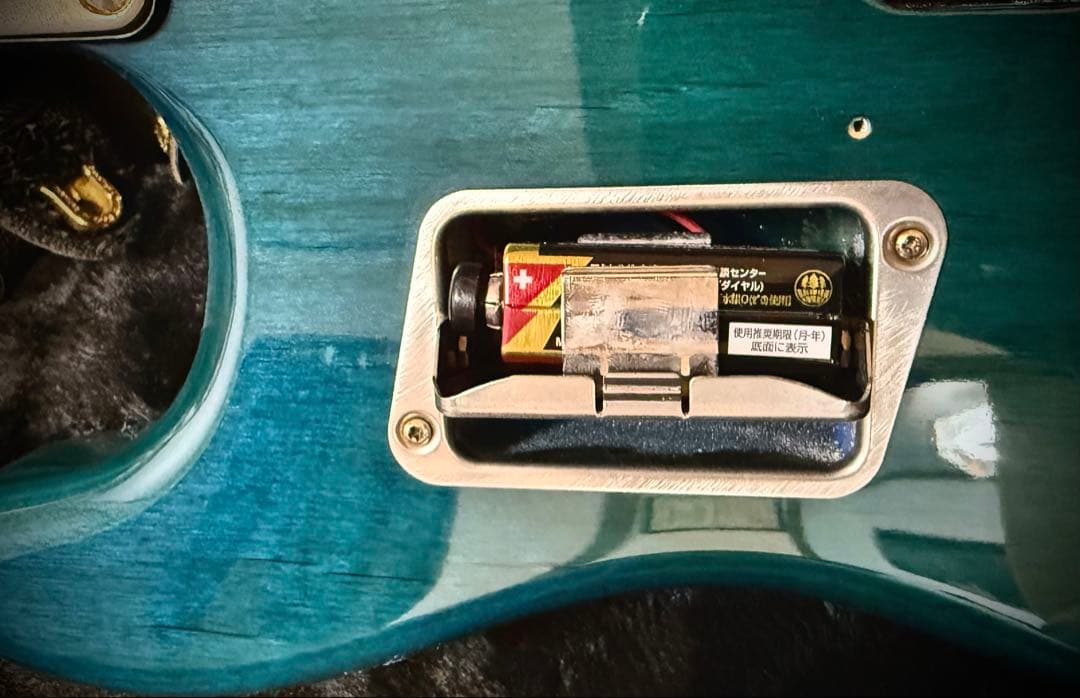 シェクター schecter エレキギター 青色 キルトメイプルトップ