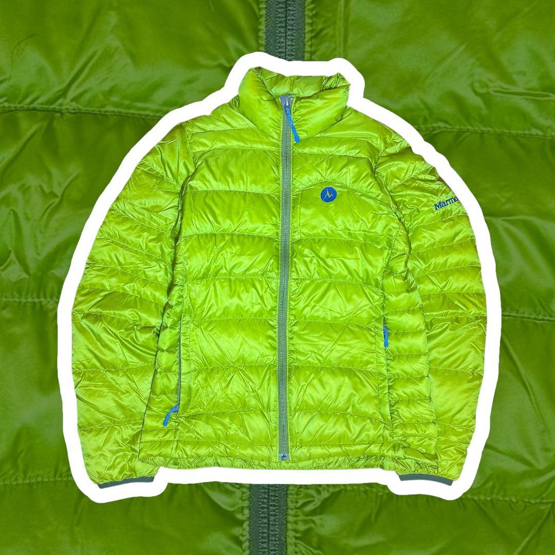 00s Marmot archive ライトパフダウンジャケットテック系イエロー