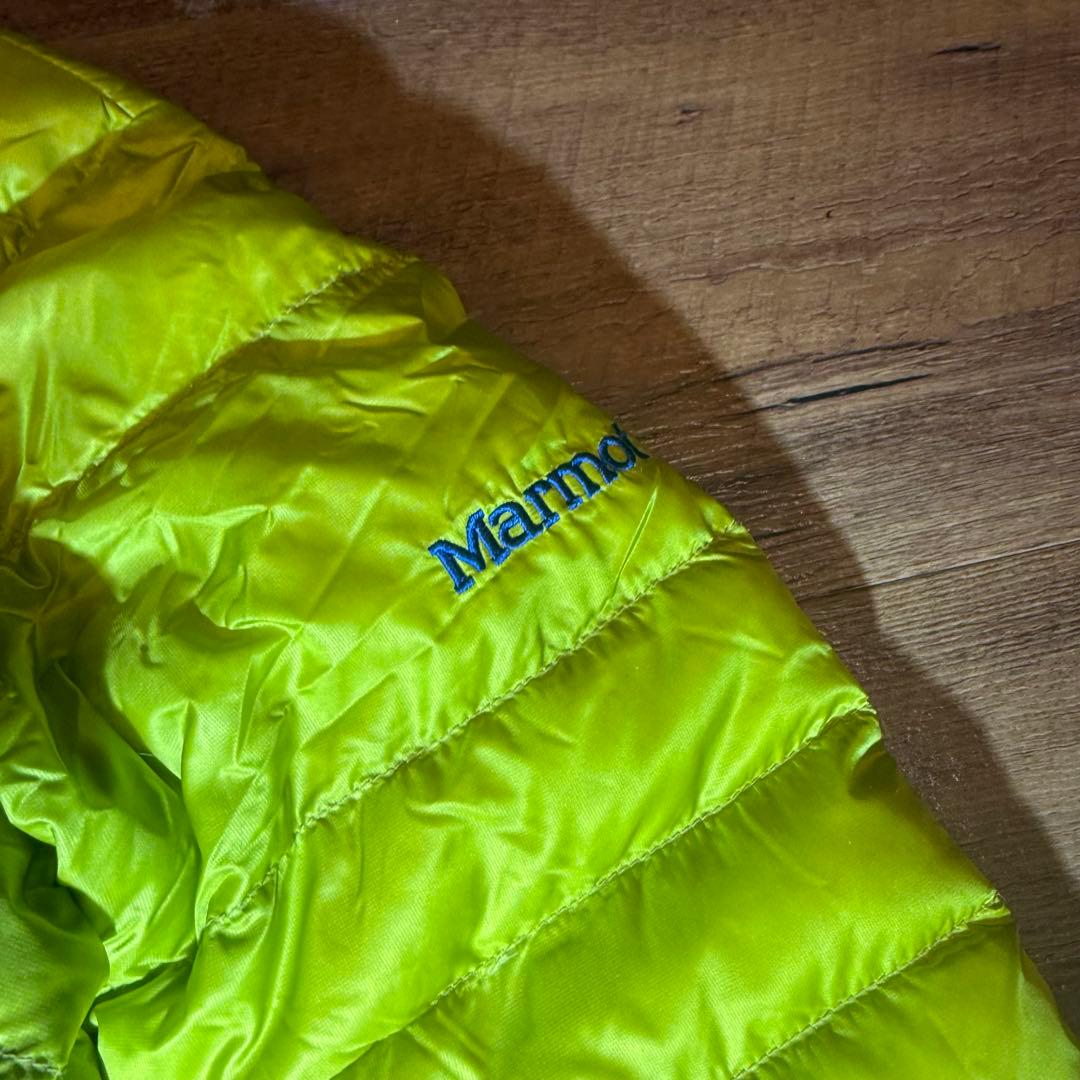 00s Marmot archive ライトパフダウンジャケットテック系イエロー