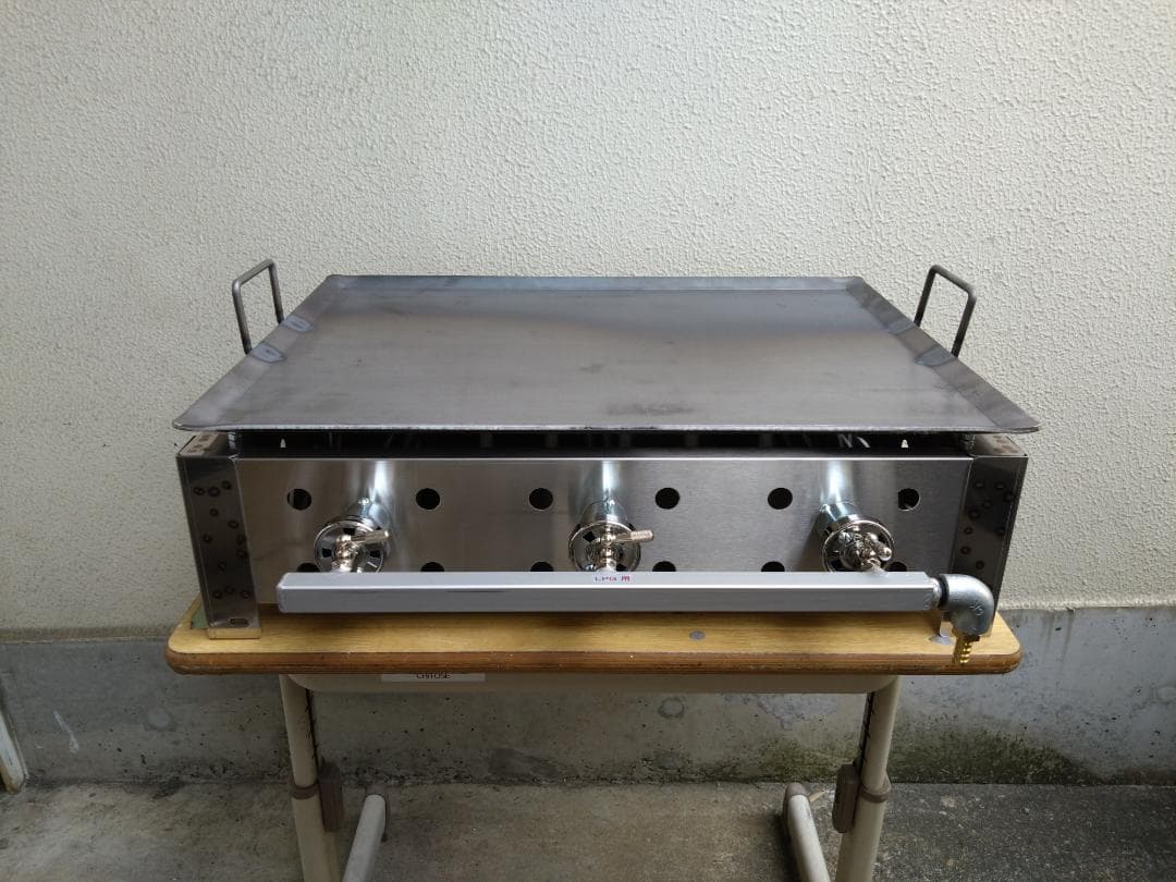 ６０cm幅 便利な取手付 未使用 鉄板焼グリラー お好み焼きそば プロパンガス祭