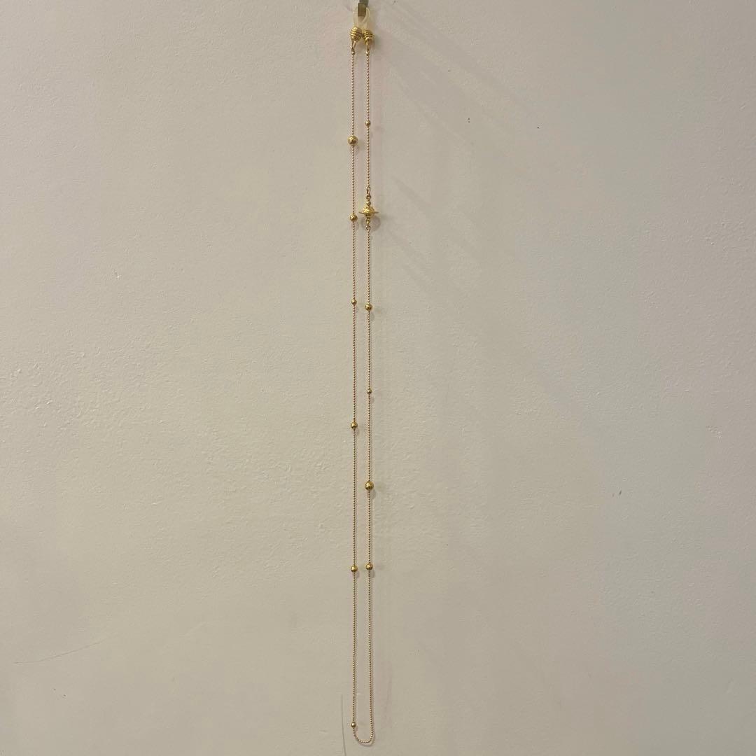 廃盤 ヴィヴィアンウエストウッド　メガネチェーン 金色 ビーズデザイン