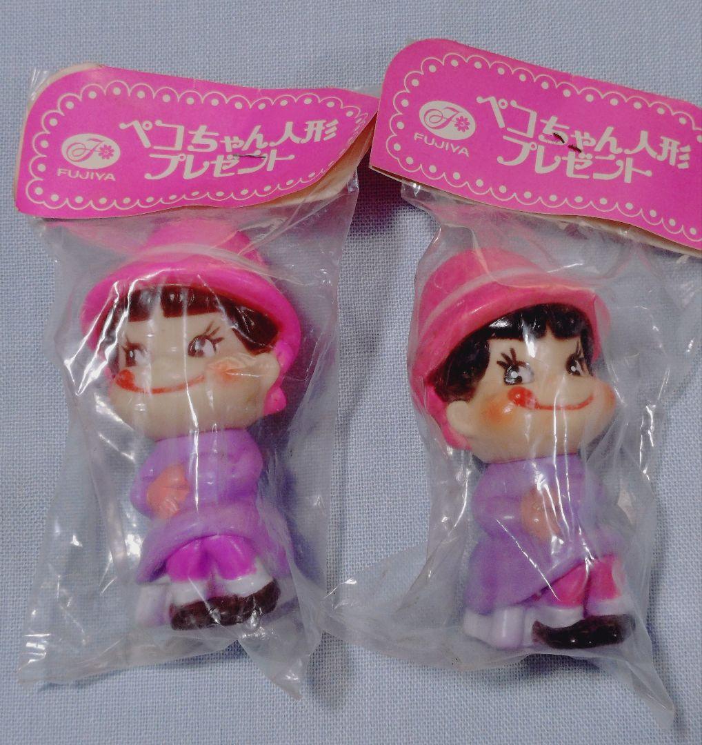 ペコちゃん人形プレゼント4体＋ミニペコちゃん人形2体☆年代物ソフビ