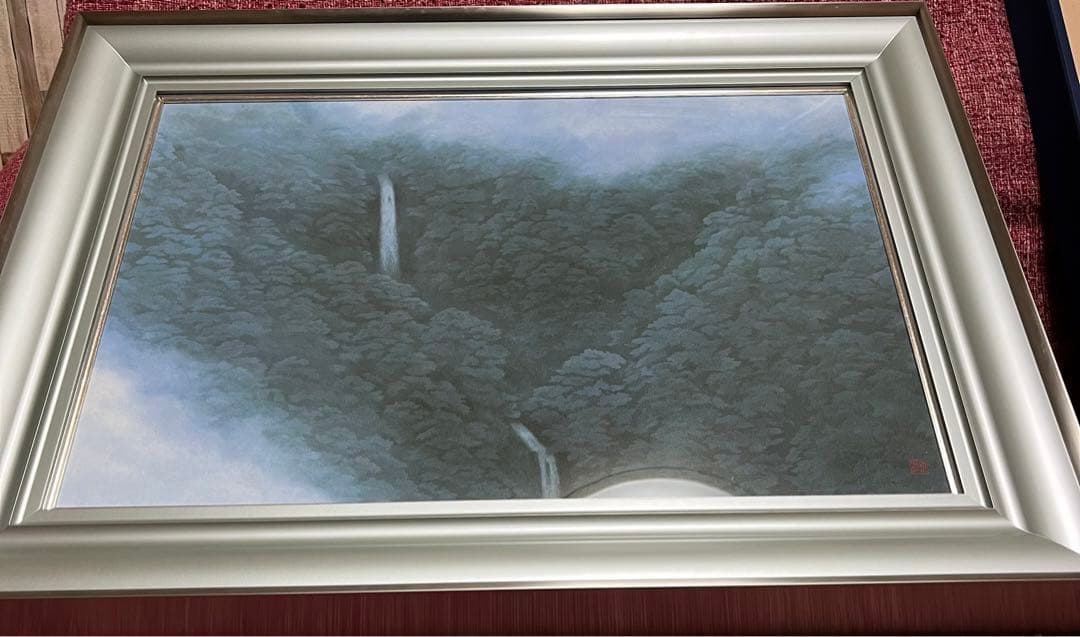 真作 東山魁夷 山霊 複製画 絵画 文化勲章受章　名品　箱・黄袋入