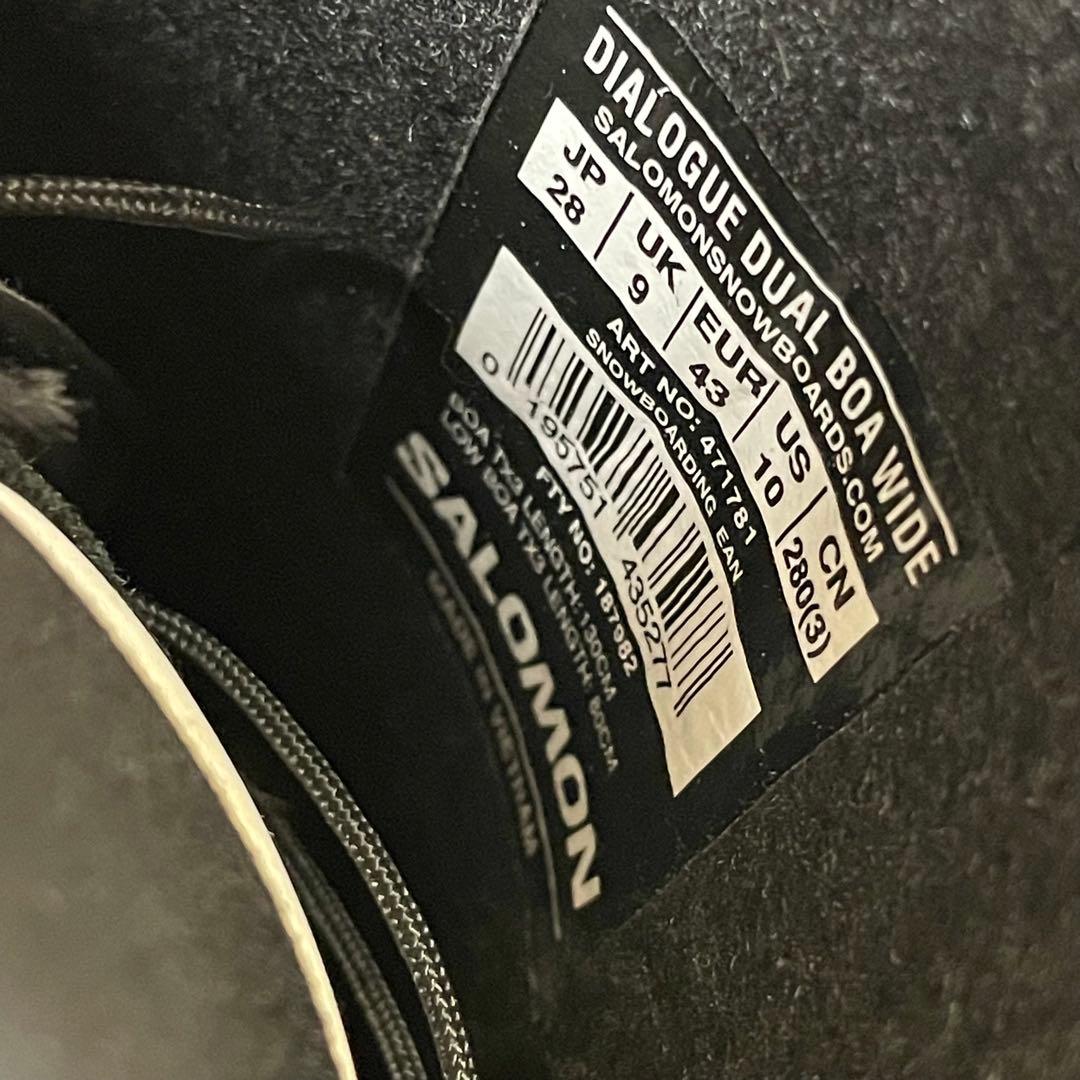 極美品✨　SALOMON DIALOGUE DUAL BOA WIDE 28cm