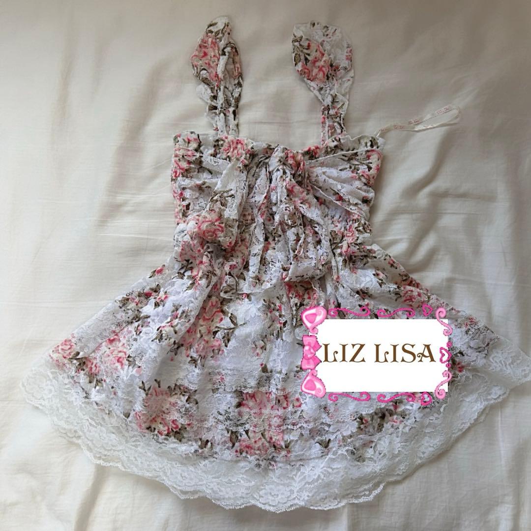 LIZ LISA トップス　キャミソール　花柄　レース　リズリサ 姫ギャル