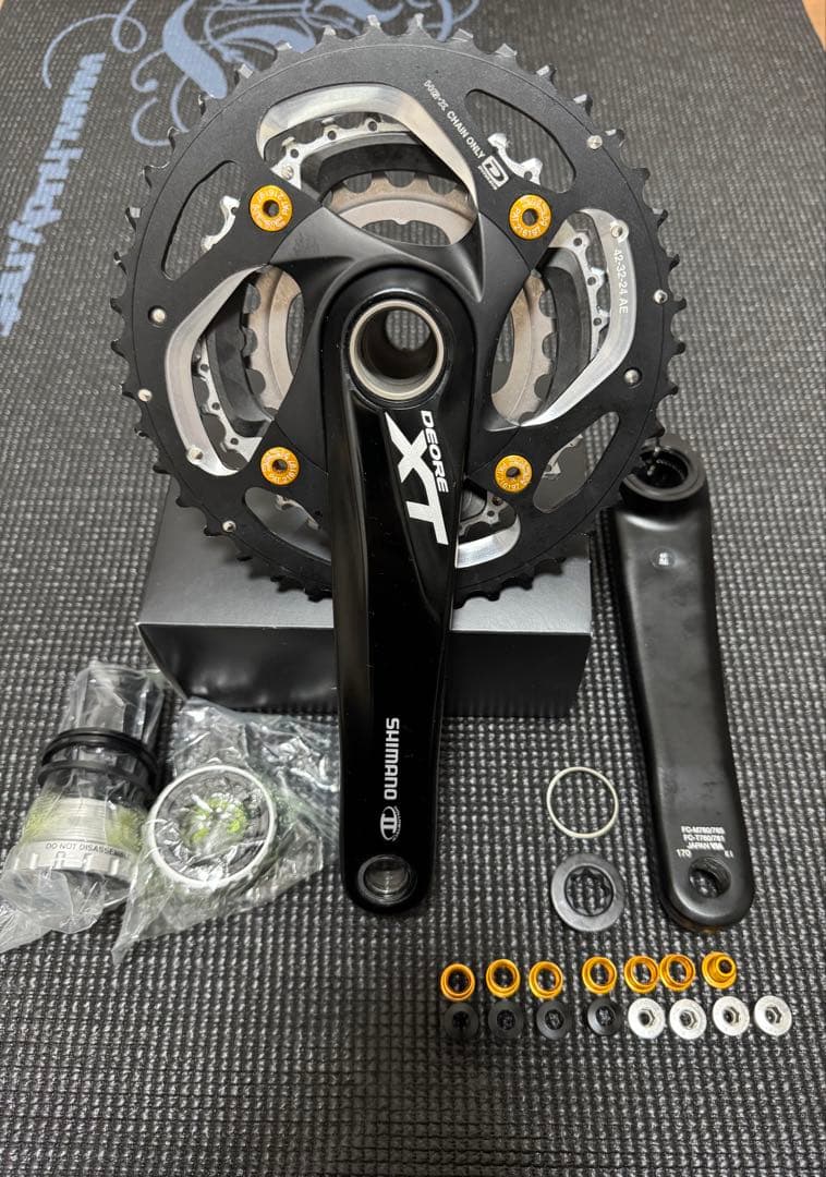 【美品】Shimano XT クランク　BBセット