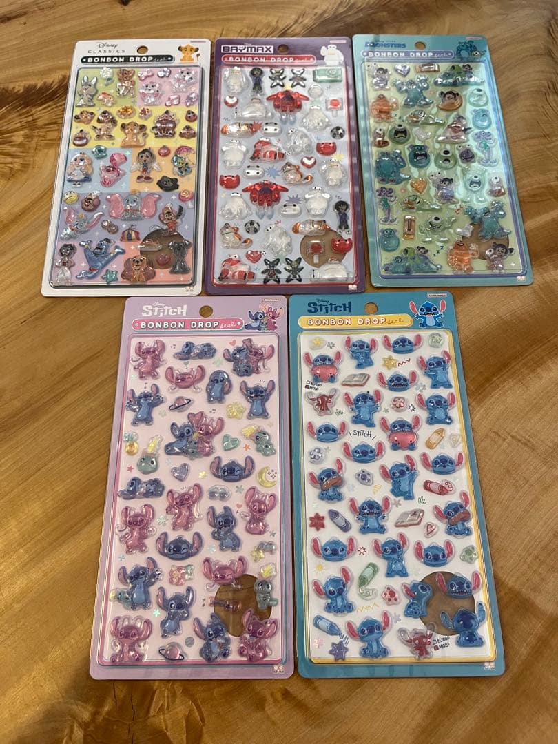 【正規品】ボンボンドロップシール　ディズニー　クラシック　スティッチ他
