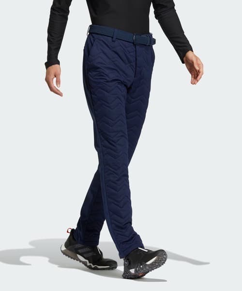 【82】秋冬 アディダス ゴルフ 保温 キルティング 中綿 ボンディングパンツ