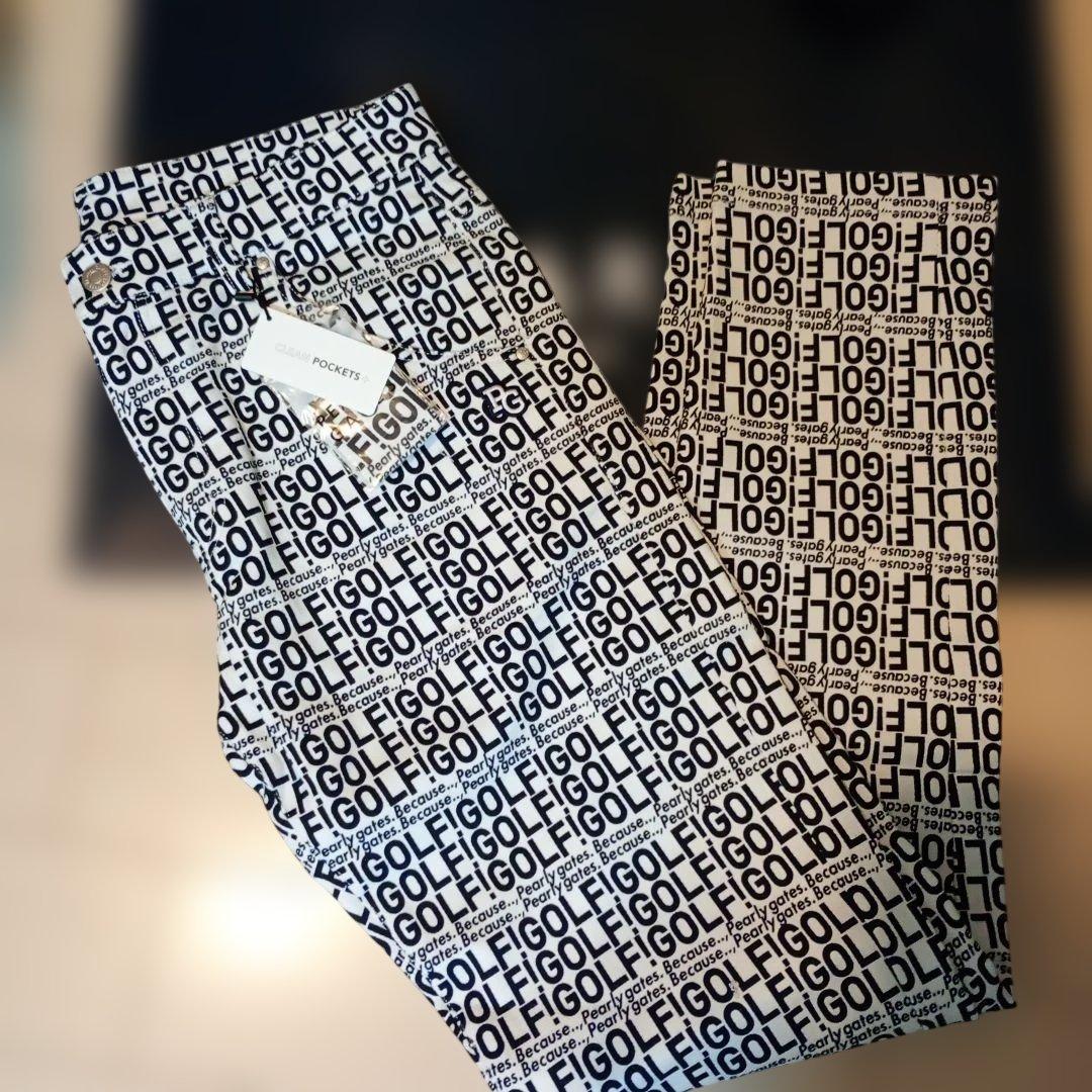 新品！PEARLY GATES ロゴプリントパンツサイズ5